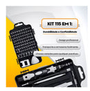 MasterFix 115 – Kit de Ferramentas e Mini Chaves