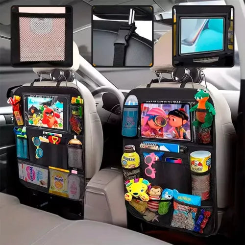 AutoOrganizer Pro – Bolsa Multifuncional para Encosto de Banco