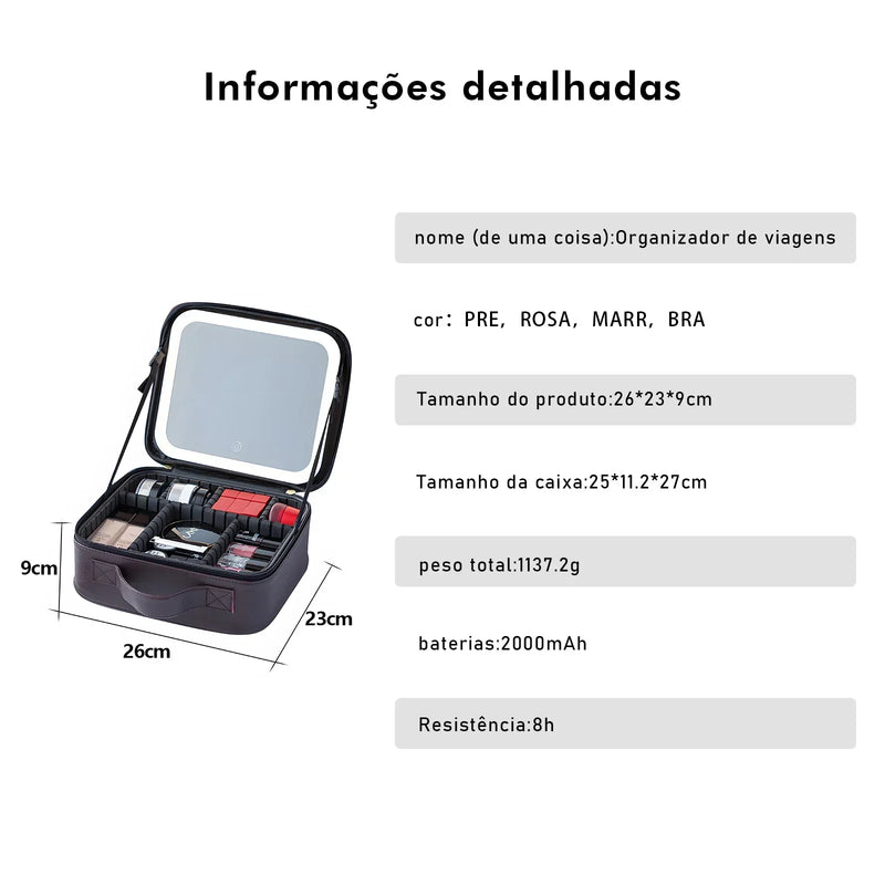 GlamBox – Maleta e Organizador de Maquiagem